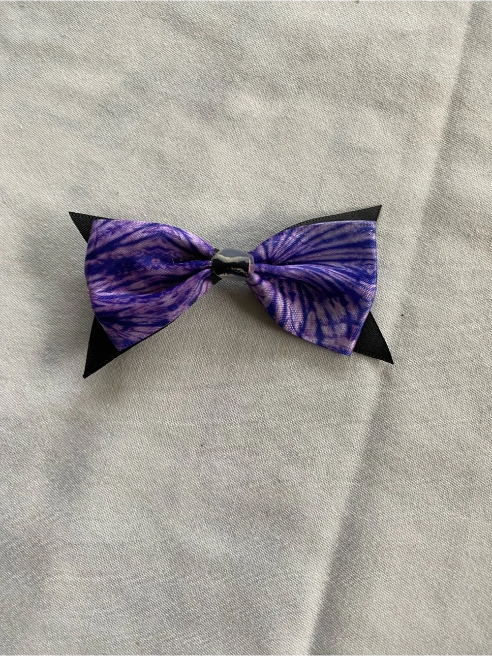 Halloween Purple & Black Hair Bow Clip